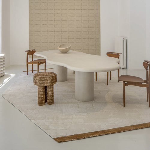 Tapis contemporain - Decoded - JOV - uni / en laine / en coton