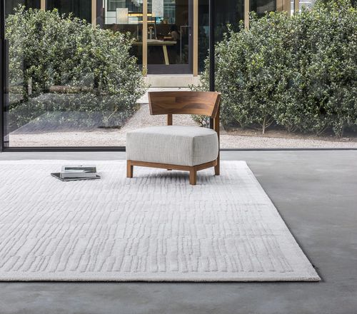 Tapis contemporain - THINSTRIPES - JOV - à rayures / uni / en laine