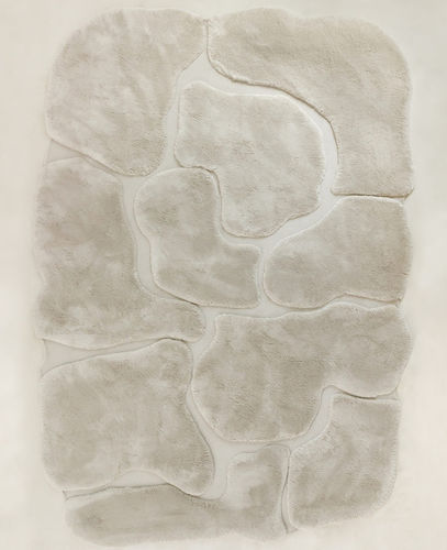 Tapis contemporain - Island - JOV - uni / en laine / en soie