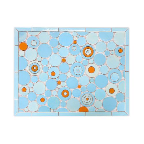 Mosaïque en céramique - STOVE SPLASH - BUBBLES - Mercury Mosaics - de cuisine / murale / ronde