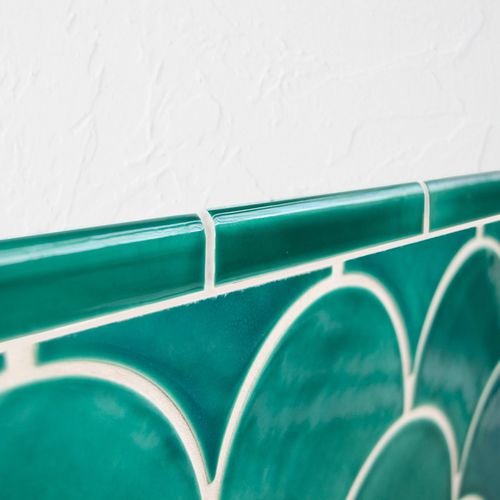Listel en céramique - BULLNOSE - Mercury Mosaics - fait main