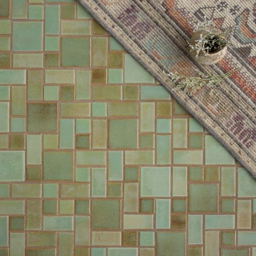 Mosaïque en céramique - REGULAR CRAFTSMAN SQUARES - Mercury Mosaics - mate / d'intérieur / murale