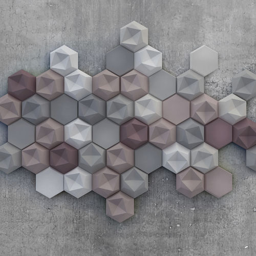 Carrelage 3D - EDGY - kaza concrete - en béton / poli / lisse