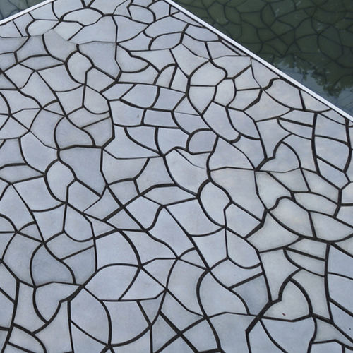 Carrelage 3D - CRACKED EARTH - kaza concrete - en béton / à relief / d'extérieur