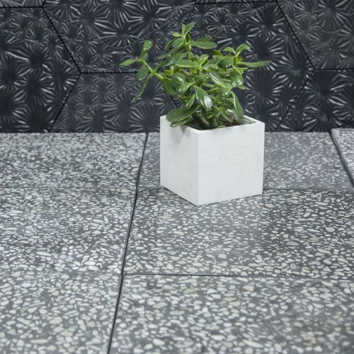 Carrelage aspect terrazzo - TR0X - kaza concrete - en béton / en marbre / en granit