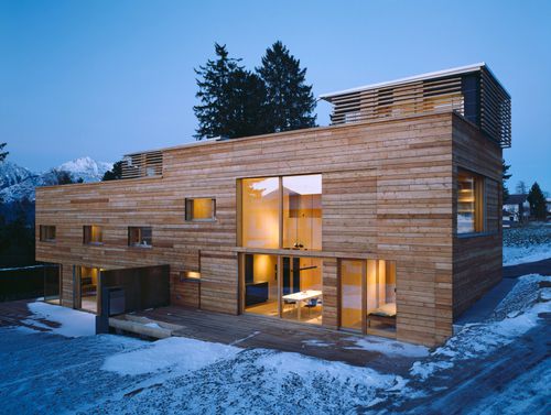 Maison préfabriquée - SISTRANS - Stora Enso - écologique / contemporaine / à 2 étages