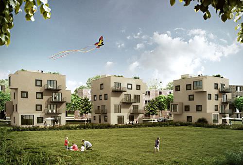 Bâtiment préfabriqué - BARMBEK - Stora Enso - en bois / pour logement collectif / écologique