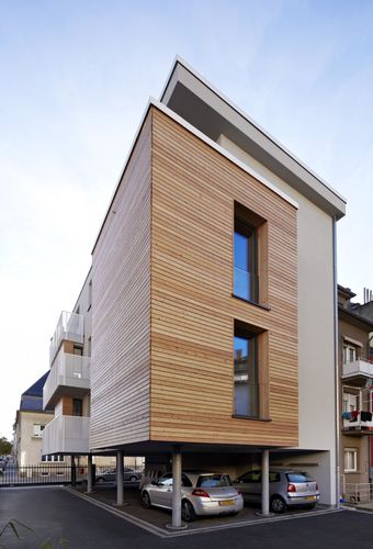 Bâtiment préfabriqué - MERTENS - Stora Enso - en bois / pour logement collectif / écologique