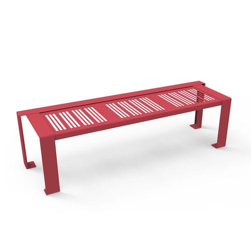 Banc public de style - BASIK - GUYON - en polyester / en métal / sans dossier