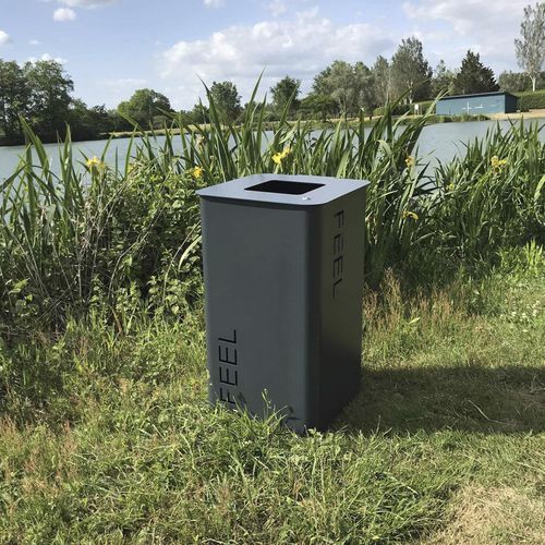 Poubelle en métal - FEEL  - GUYON - d'extérieur / professionnelle / pour espace public