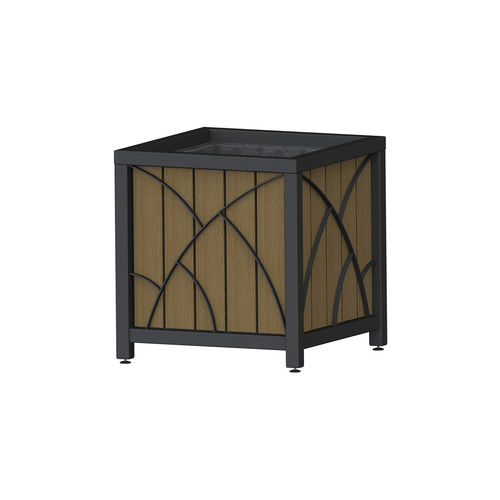 Jardinière en métal - FLOREA  - GUYON - en bois / carrée / à hauteur réglable