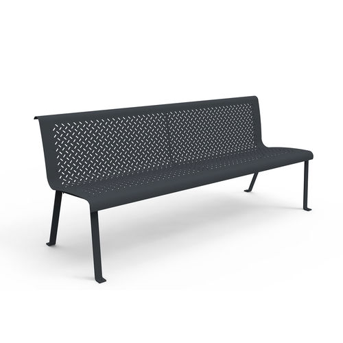 Banc public classique - INITIAL - GUYON - en polyester / en métal / avec dossier