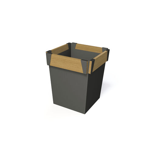 Jardinière en métal - LEGNA - GUYON - en bois / rectangulaire / carrée