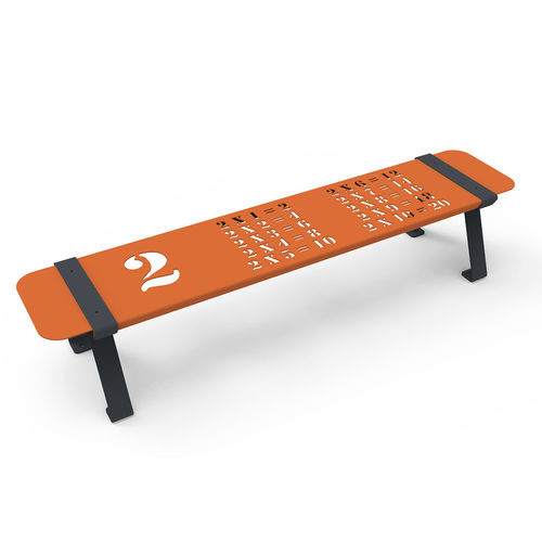 Banc public contemporain - LUDEO  - GUYON - en métal / avec dossier / sans dossier