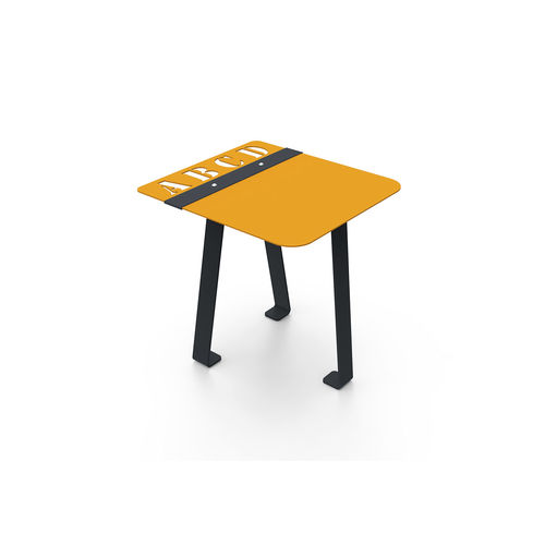 Tabouret design - LUDÉO - GUYON - en polyester / en métal / avec piètement en métal