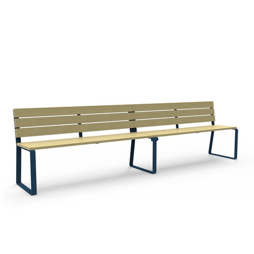 Banc public design - FEEL - GUYON - en polyester / en métal / en bois
