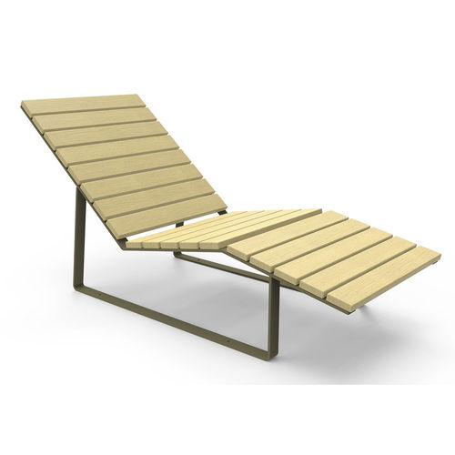 Bain de soleil contemporain - FEEL - GUYON - en bois / en polyester / en métal