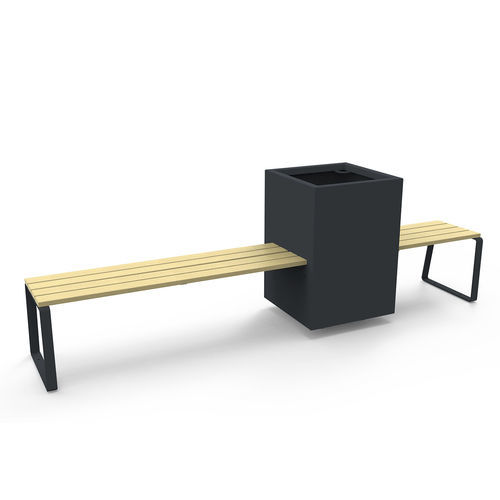 Banquette design - FEEL - GUYON - en bois / en polyester / avec piètement en métal