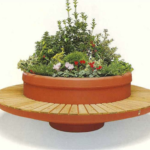 Bac à fleurs en bois - AZALEA - GUYON - rond / 100% recyclable / en hauteur