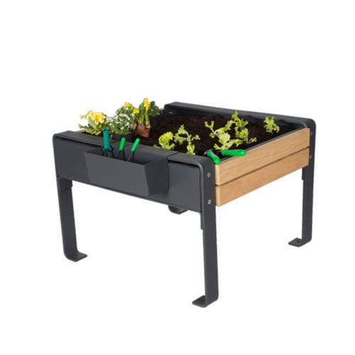 Jardinière en bois - 6502 - GUYON - en polyester / en métal / rectangulaire
