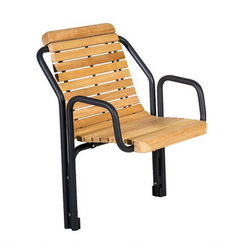 Fauteuil urbain contemporain - 319S - GUYON - en bois / en métal / en bois