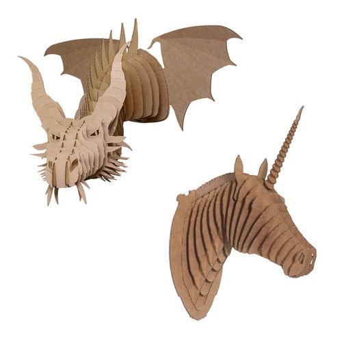 Sculpture en carton - FANTASY SET - cardboard safari - murale