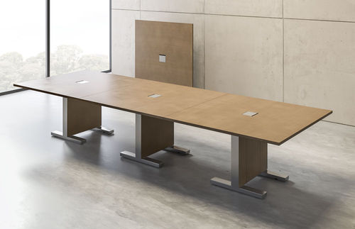 Table de réunion contemporaine - APPROACH - Nucraft - en bois / rectangulaire / modulable