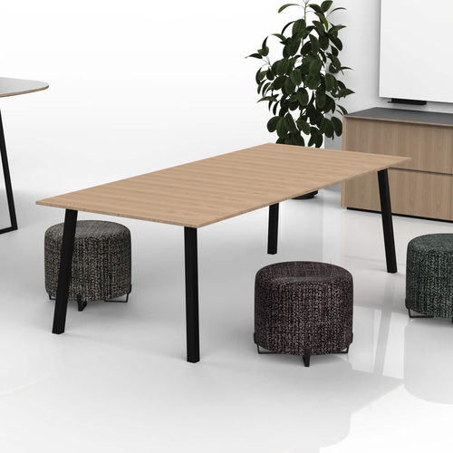 Table de réunion contemporaine - Two4Six™ - Nucraft - en placage de bois / en hêtre / en frêne