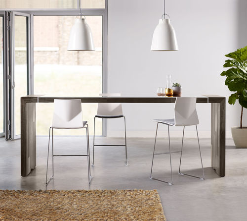 Table mange-debout contemporaine - TESANO - Nucraft - en bois / rectangulaire / professionnelle