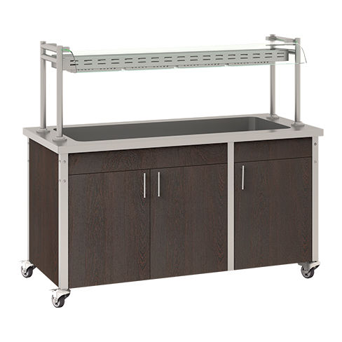 Buffet chaud central - PRO - Kristal Endustriyel A.S. - à roulette / professionnel