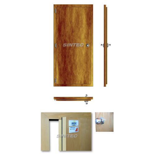 Porte industrielle battante - TCM - SINTEC INSONORIZACIÓN - en acier / acoustique / vitrée