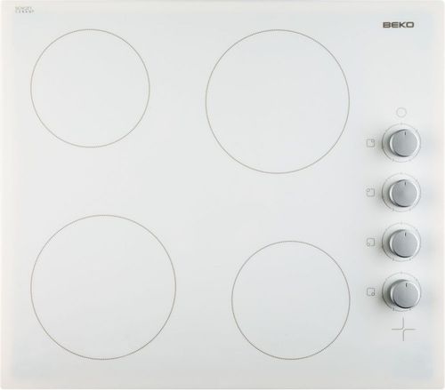 Table de cuisson vitrocéramique - HIC64105 - Beko - 4 foyers / encastrable / avec manettes