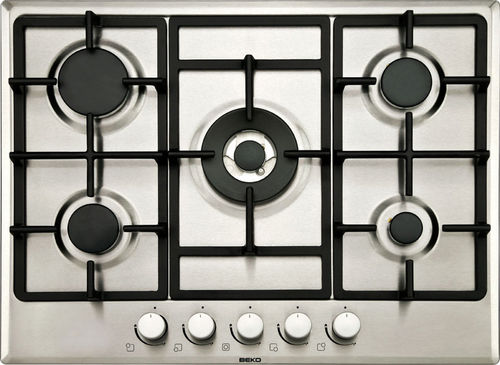 Table de cuisson à gaz - HIMW75225 - Beko - 5 foyers / encastrable / avec manettes