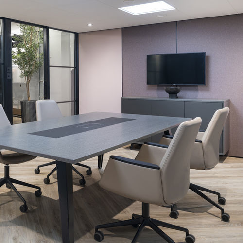 Chaise de bureau contemporaine - ALBA - ICF - d'intérieur / en tissu / en cuir