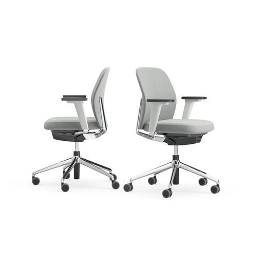 Chaise contemporaine - DSW LOW - ICF - d'intérieur / en cuir / en fonte d'aluminium
