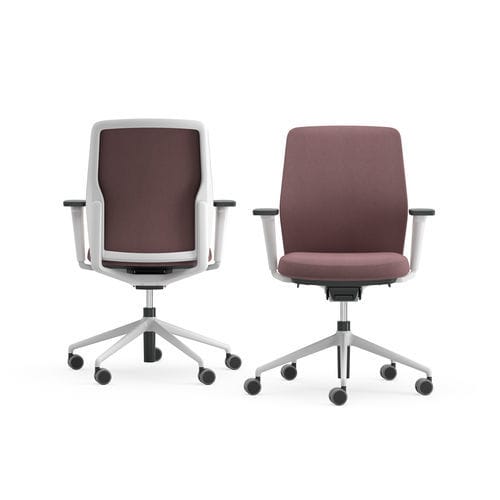 Chaise de bureau contemporaine - DUOSOFT - ICF - d'intérieur / en polyester / avec piètement en métal