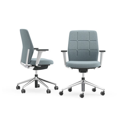 Chaise de bureau contemporaine - DUOPAD - ICF - d'intérieur / en tissu / en cuir