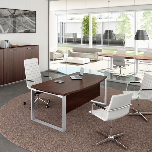 Bureau de direction - X-TIME WORK   - Quadrifoglio Sistemi d'Arredo - contemporain / en verre / en mélaminé