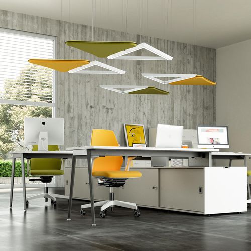 Baffle acoustique suspendu - LIGHTSOUND   - Quadrifoglio Sistemi d'Arredo - décoratif