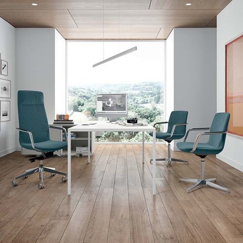 Fauteuil de direction contemporain - DIÈSIS - Quadrifoglio Sistemi d'Arredo - en cuir / en tissu / en mousse de polyuréthane