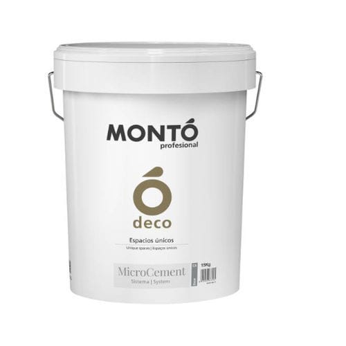 Enduit de finition - MICROCEMENT BASE - PINTURAS MONTO - de lissage / d'intérieur / d'extérieur