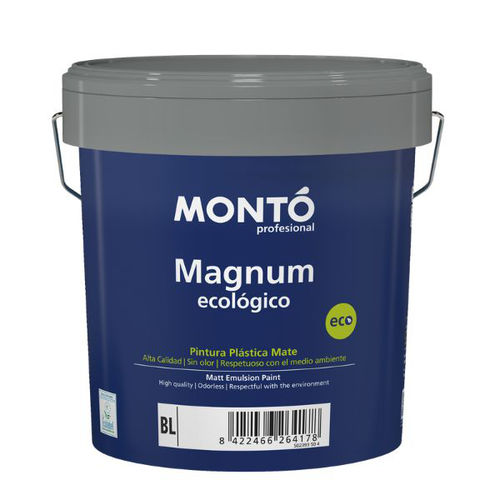 Peinture de finition - MAGNUM ECOLÓGICO - PINTURAS MONTO - d'intérieur / pour mur / pour plafond