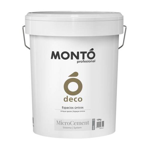 Enduit de finition - MICROCEMENT WALLS - PINTURAS MONTO - d'intérieur / d'extérieur / pour plâtre