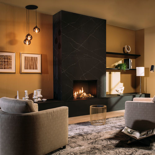 Foyer fermé à gaz - MATRIX 800-650 I  - Faber - hybride / à 1 face / en métal