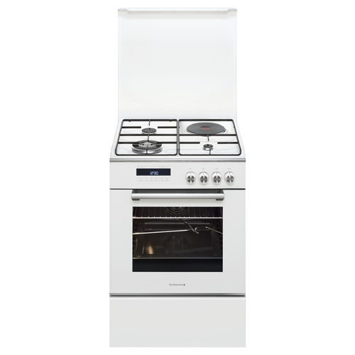 Cuisinière à gaz - DCM1540W - DE DIETRICH ELECTROMENAGER - électrique / mixte / 4 foyers