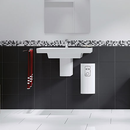 Chauffe-eau électrique - DHB-E 18 LCD 25A - STIEBEL ELTRON - mural / vertical / combiné
