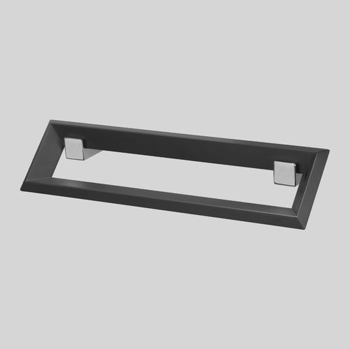 Porte-serviettes en anneau - Blaze Rectangular - HAMMAM DESIGN RADIATOR - mural / en inox / noir