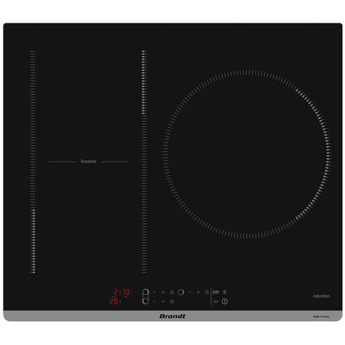 Table de cuisson à induction - BPI163DUB - Brandt - 3 foyers / encastrable / avec commandes tactiles