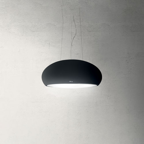 Hotte de plafond - SEASHELL - Elica - avec conduit / avec éclairage intégré / noire