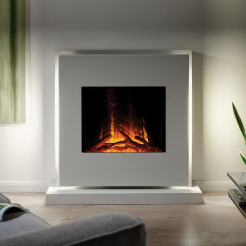 Cheminée électrique - ELARA - Flamerite Fires - au sol / simple face / à foyer fermé